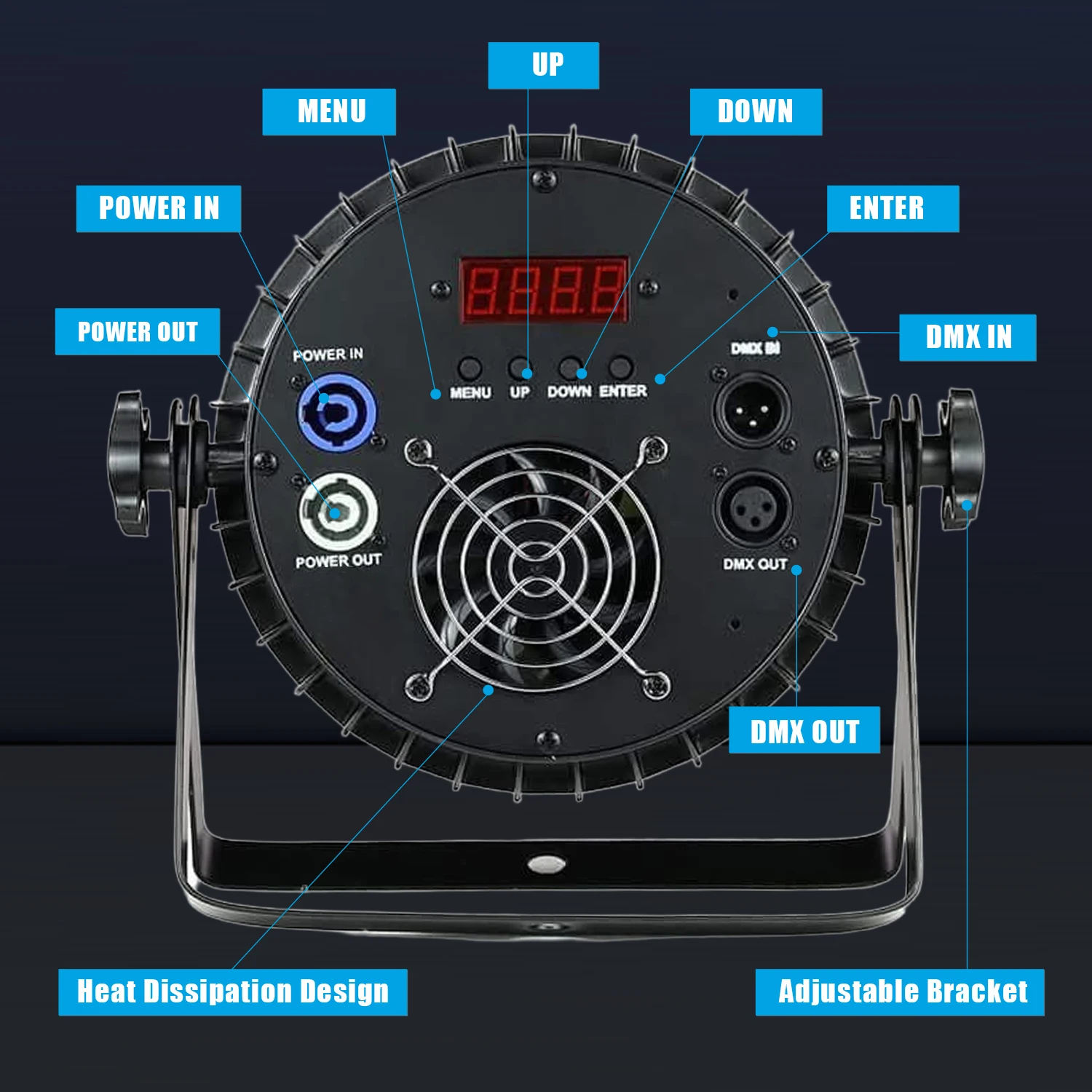 4Light1case AluminiumAlloy LED Par 18x12W RGBW 4in1 Lampu LED DMX512 Lampu Disko Profesional Peralatan Panggung Dj Pengiriman Cepat
