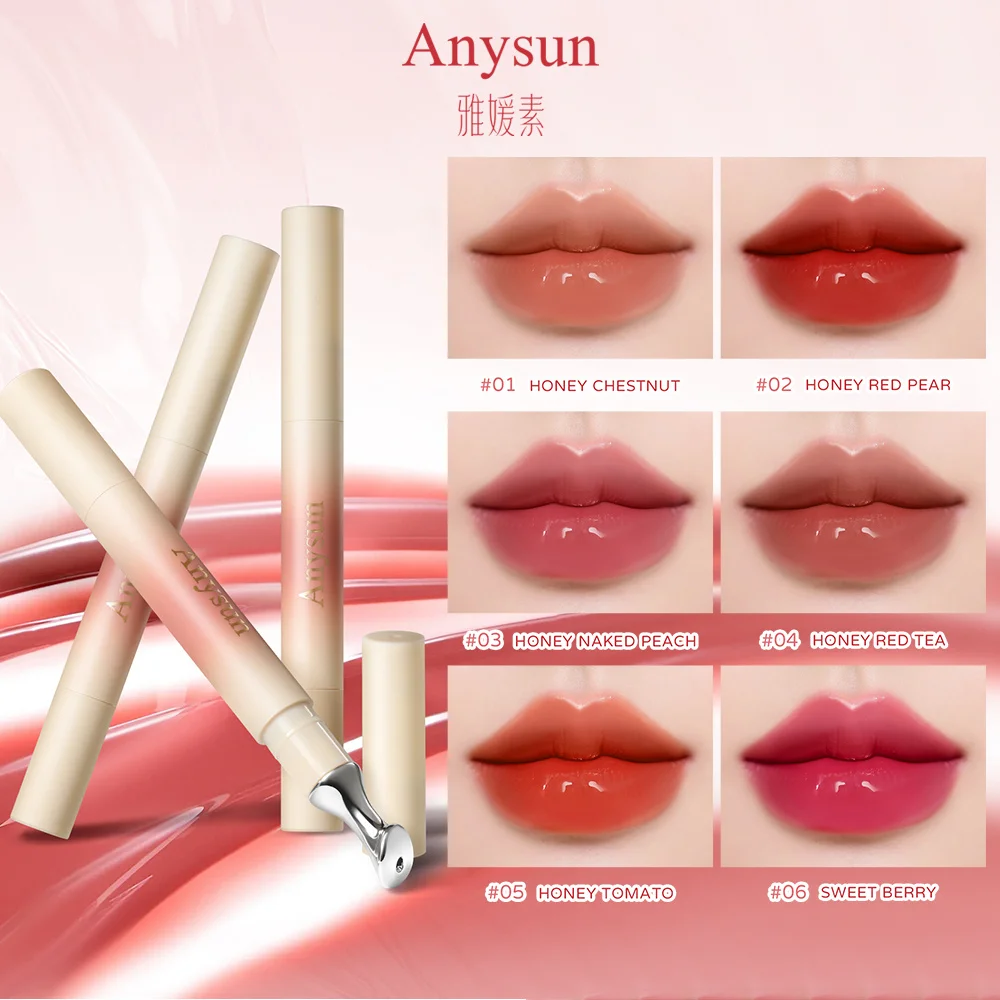 Lip Essence Balm, Water-Light Moisturizing Lip Glaze, Plumping Mirror Lip Makeup, Hydrating Long Lasting Shine Lip Tint