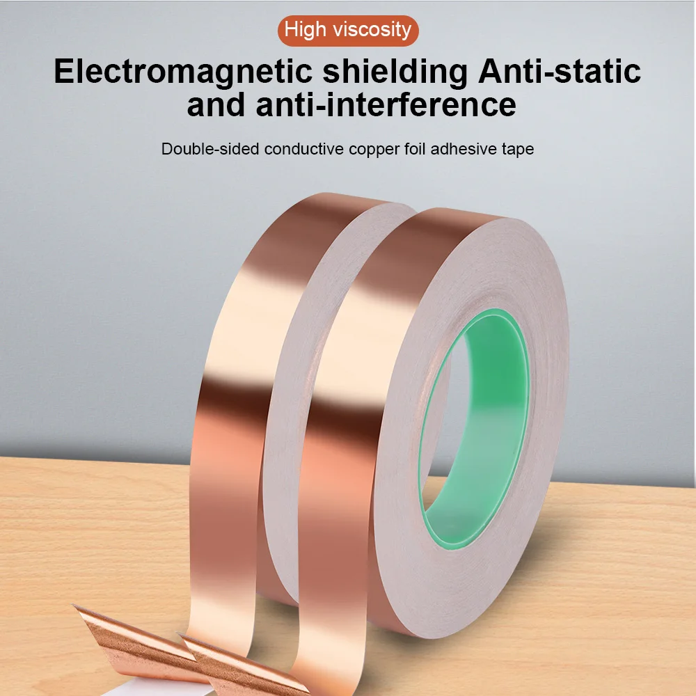 Copper Foil Tape Double-Sided Conductive High Temperature Resistant Electronic Product Circuit Board Shielding Electromagnetic