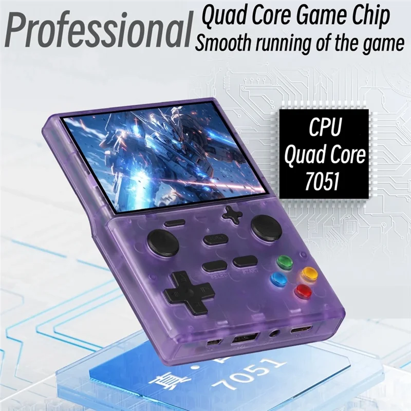 ELEC-XGB35 console de jogos portátil 10000 + jogos tela de 3,5 polegadas linux suporta console de jogos arcade de jogador duplo para ps1 gba