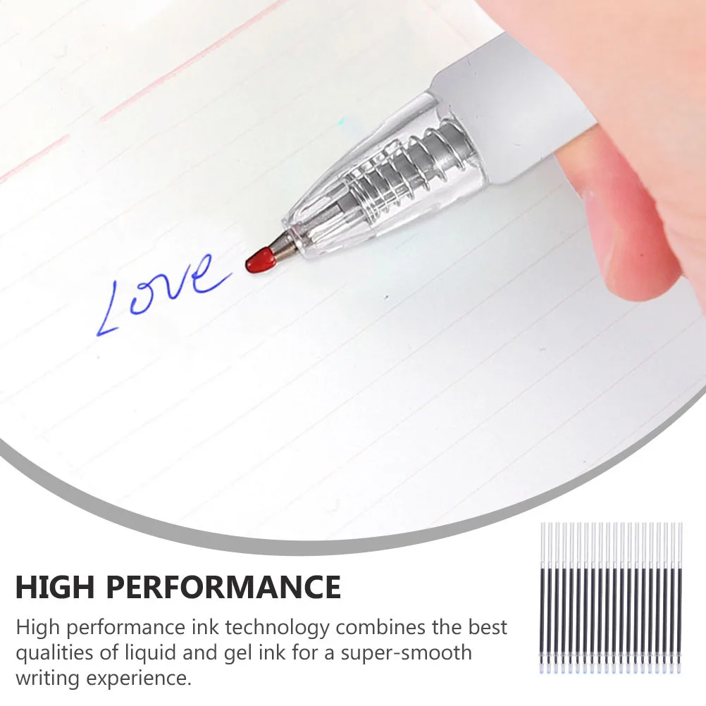 

200 шт., черные стержни для гелевых ручек 0,5 мм, сменный набор стержней для ручек с гладкими нейтральными чернилами для стандартных сменных стержней для гелевых ручек