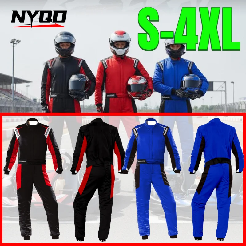 

New Summer Ice Silk Kart Off-road Vehicle UTV Rally Drift Men Women Couple One-piece Racing Suit Karting Suits