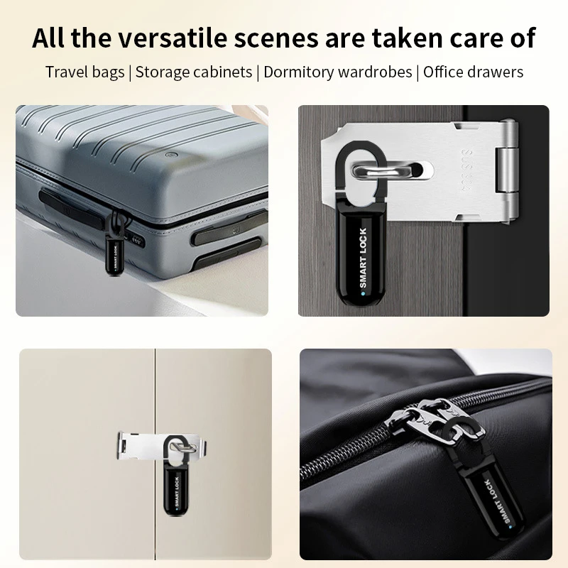 Замок ящика с отпечатками пальцев, замок с отпечатками пальцев, защита от кражи, USB перезаряжаемый замок с отпечатком пальца для багажа, замок с отпечатком пальца