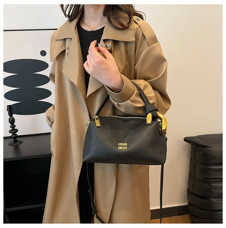 Women handbag with high-end feel, lunch box bag, work commuting texture, lunch box bag, shoulder bag, crossbody bag, hand-held