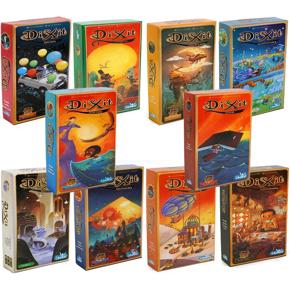 Dixit Game Expansion Pack Mirrors Board Game Origins Quest Odyssey Daydreams Revelations Memories Journey Anniversary Harmonies