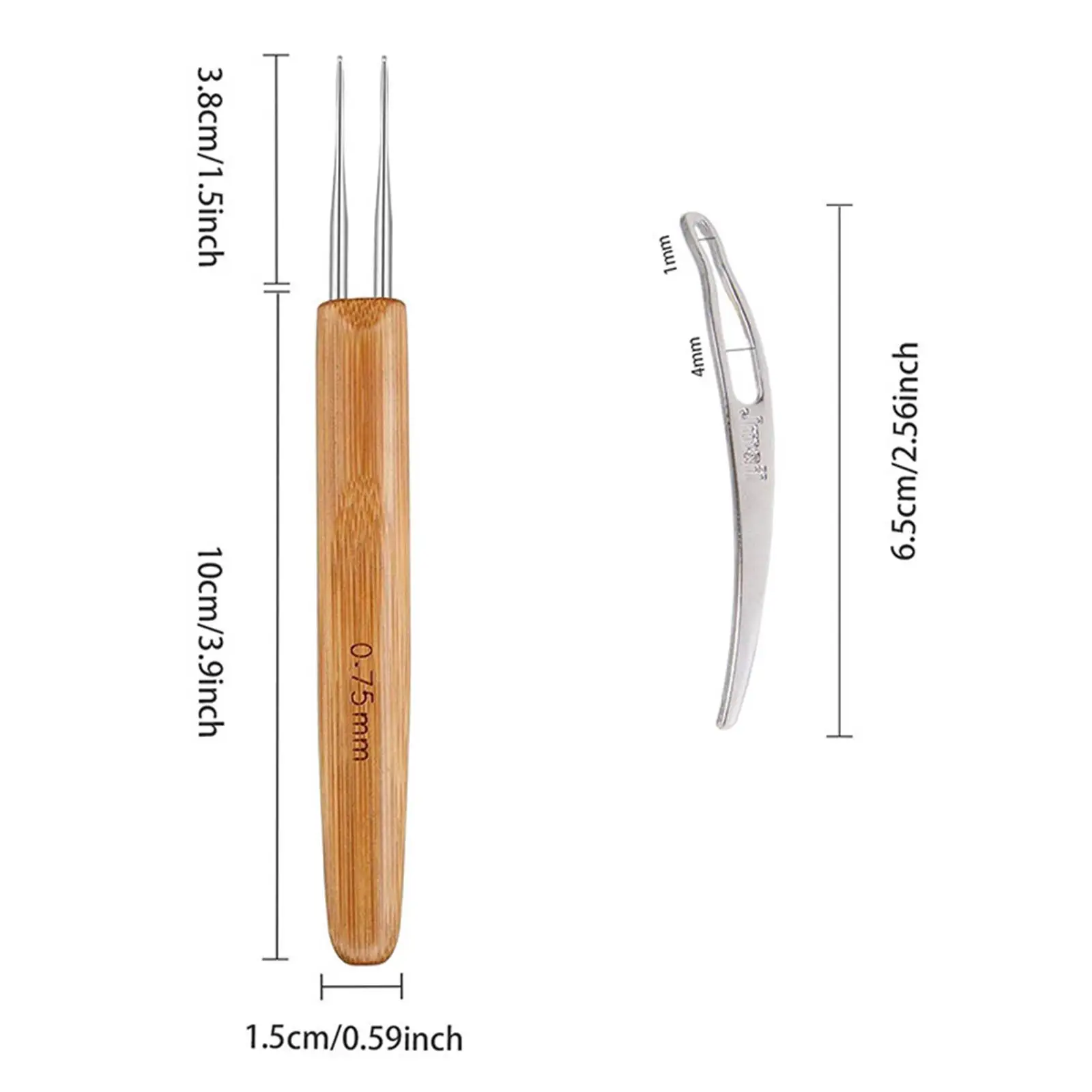 8x Dreadlock Crochet Hook Weaving Hair Locking for Braid Craft