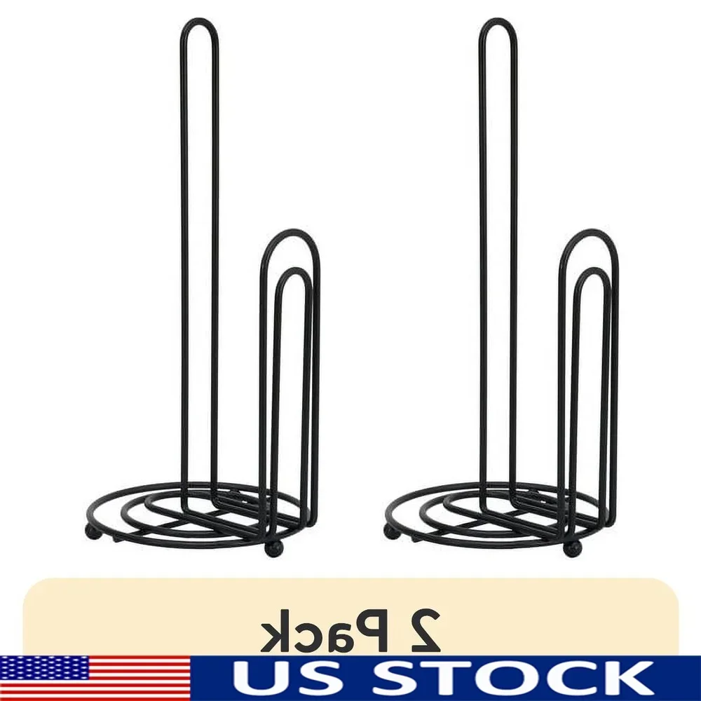 

Прочный металлический держатель для бумажных полотенец в упаковке, состоящий из 2 шт., кухонная стильная устойчивая к ржавчине столешница