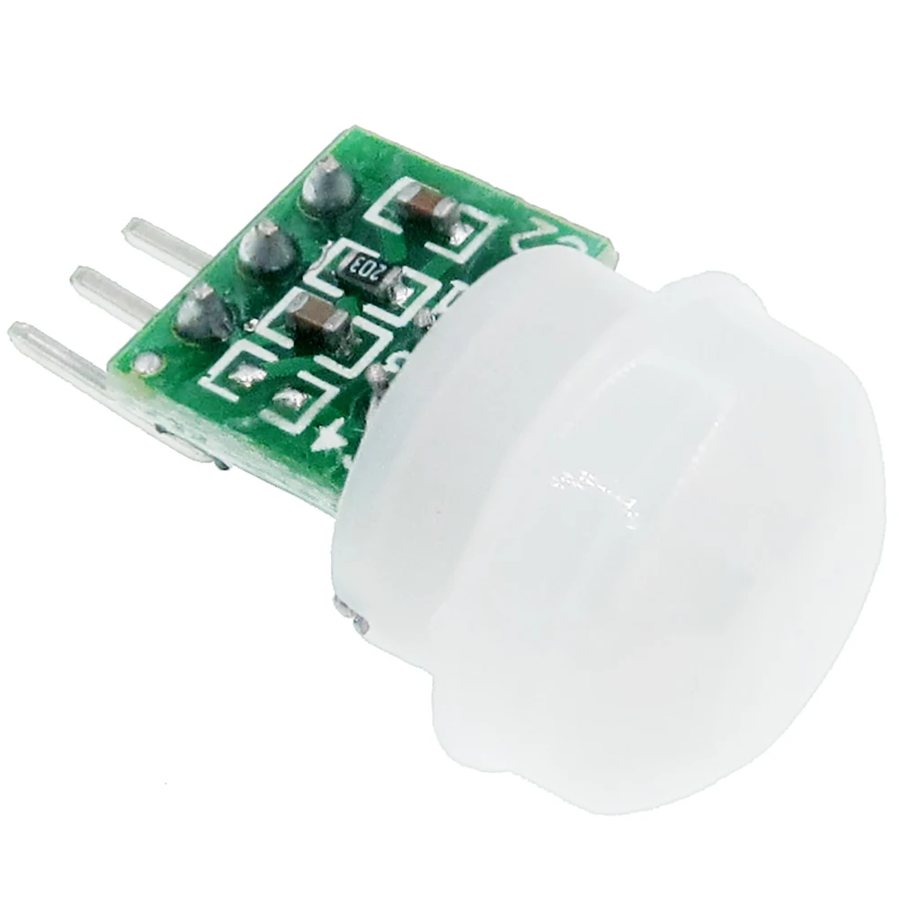 10pcs Mini IR Pyroelectric Infrared PIR Motion Human Sensor Automatic Detector Module AM312 Sensor DC 2.7 to 12V