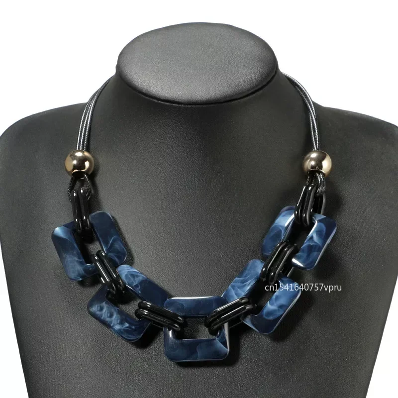 Fashion Power Leather Cord Statement Necklace & Pendants Vintage Weaving Collar Choker Necklace For Women Jewelry