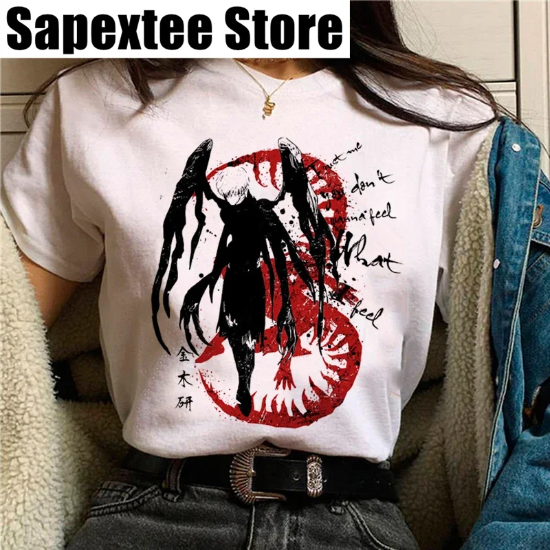 Hot Japanese Anime Tokyo Ghoul T Shirt women Kawaii Cartoon Kaneki Ken Graphic Tees Fashion Unisex Tshirt Summer Tops T-shirt