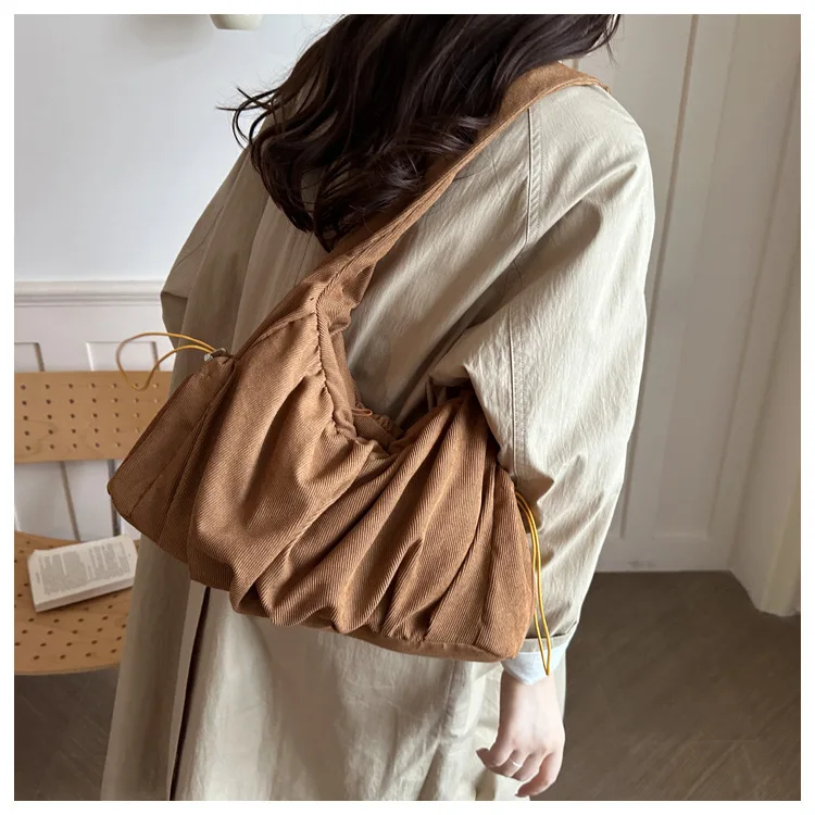 Fashionable Retro Versatile Crossbody Bag New Style Pure Color Multi-Function Single Shoulder Bags Elegant Quality Handbag