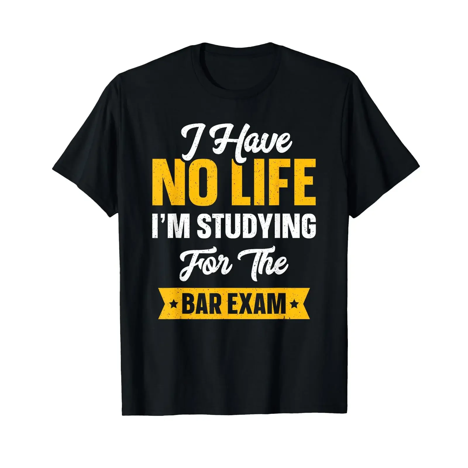 Bar Exam T Shirt Funny Law School Graduation s 2025 Senior vintage Washed Comfortable fashion homme Soft Breathable