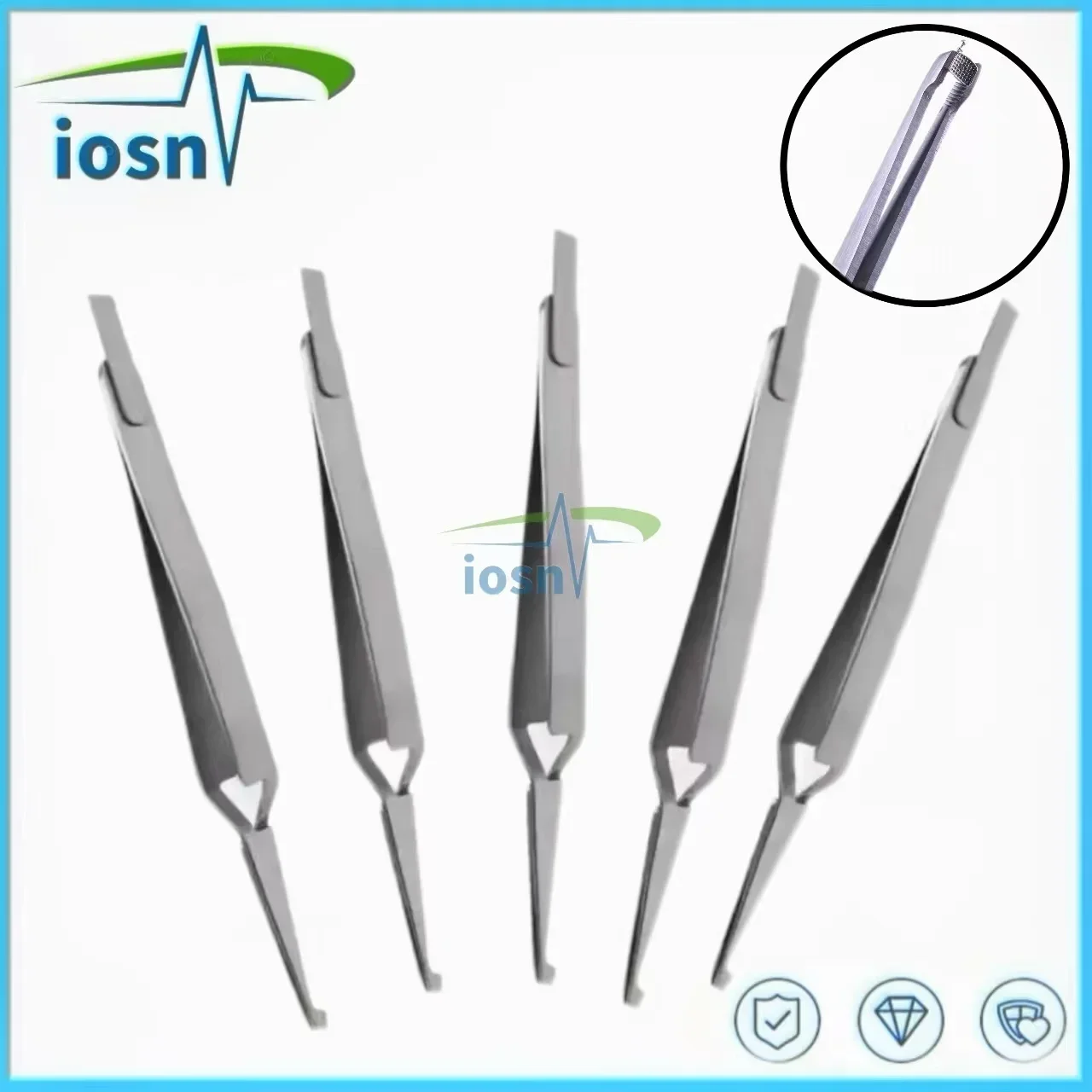 Dental stainless steel Bracket Tweezers Orthodontic Reverse Action Serrated Dentistry Instruments Stainless Steel Dental Tools