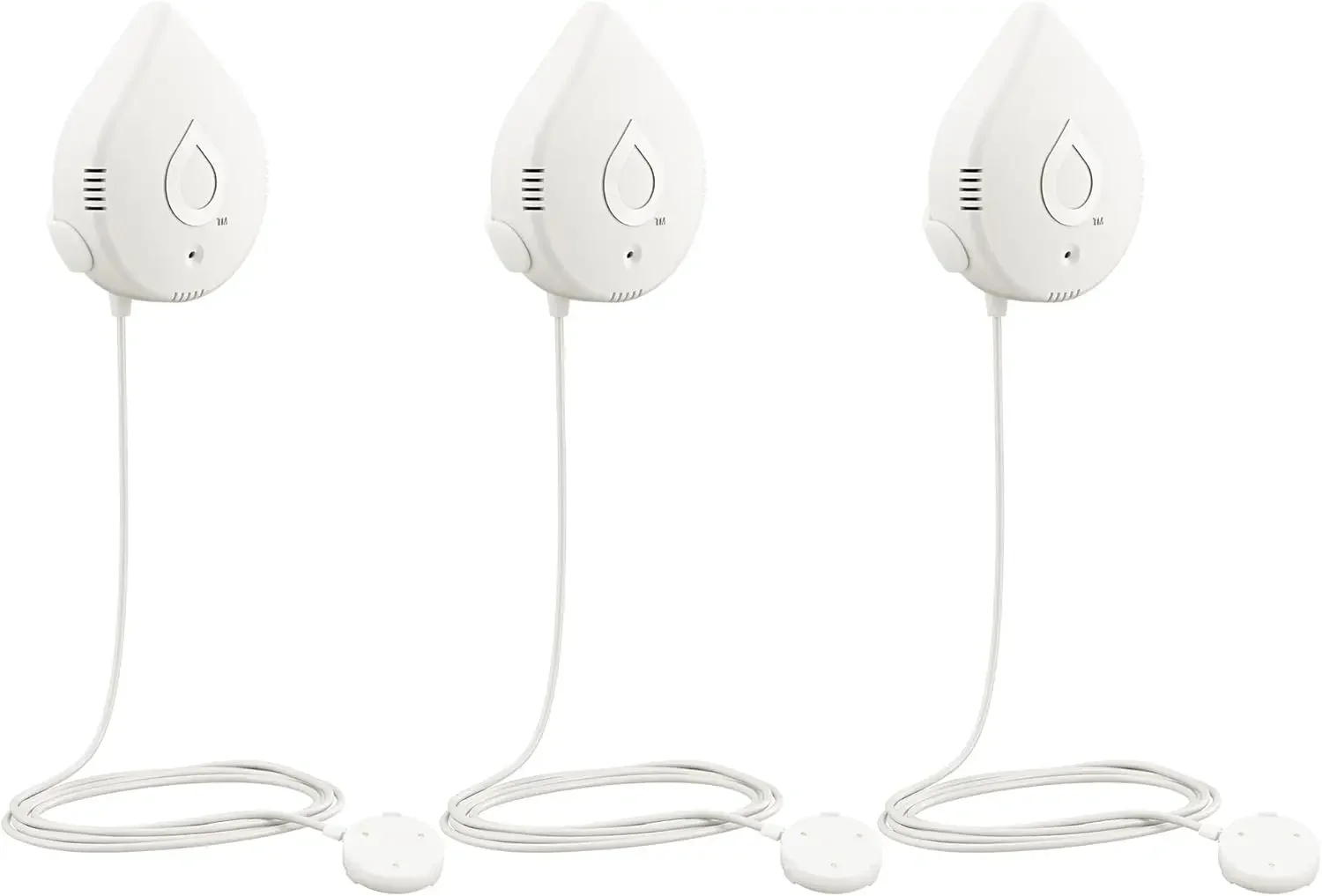 White Flo 3-Pack Smart Water Leak Detector Home Water Sensor Alarm 920-005