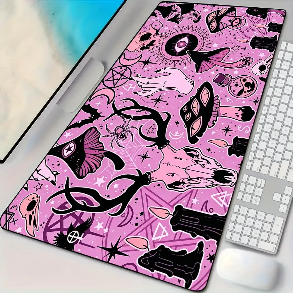 Gothic Strange Creatures Mouse Pad Desk Mat Large Computer Office Carpet XXL Mousepad Gamer Gaming PC Accessories Keyboard Rug