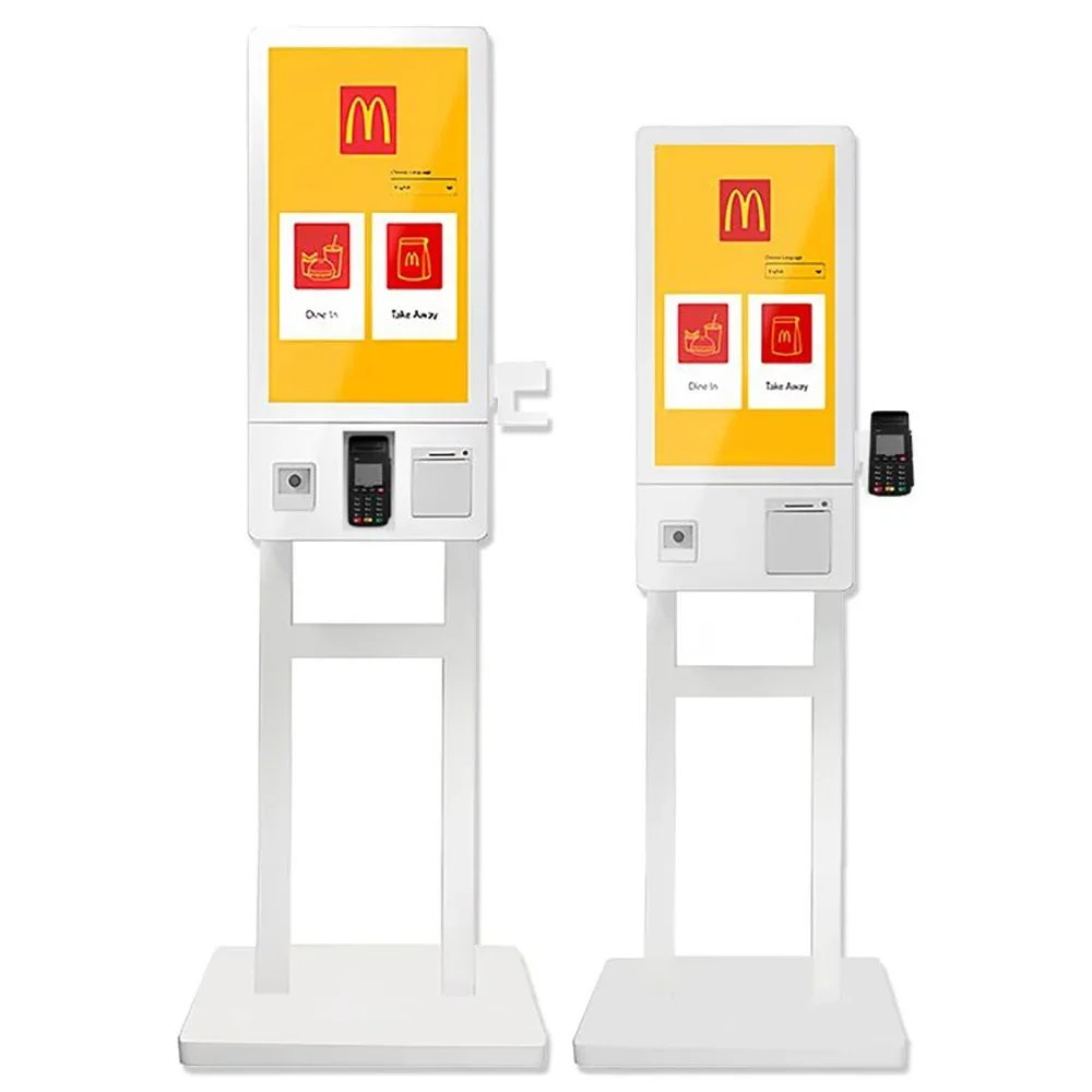 

Masung 18.5" Order Kiosk Touch Screen Barcode Scanner Self Service Ordering Payment Machine Kiosk for Mcdonald'S/Kfc /Restaurant