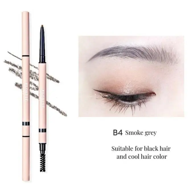 Flortte Superfine Eyebrow Pencil Double-head Waterproof And Smudge-proof Long-lasting Eyebrow Pen Makeup Easy to Color Cosmetics