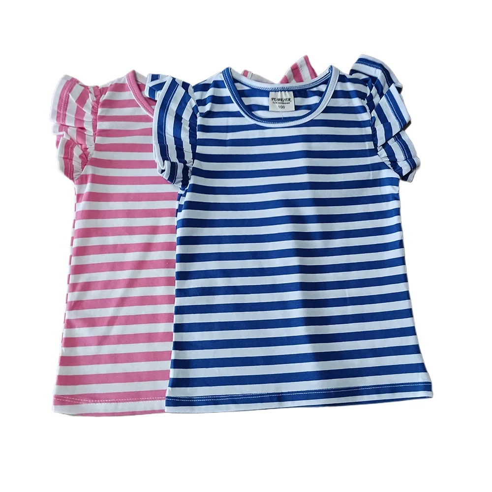 

2-6 years Kids striped t-shirt for girls clothes summer cotton top