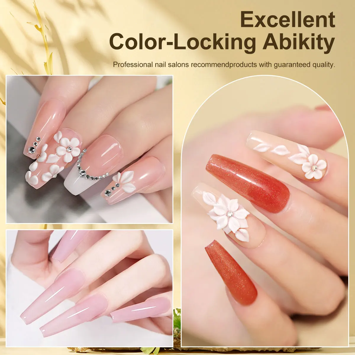 LIMEGIRL 15g Acrylic Powder Pink Clear White Acrylic Powder Polymer Professional Nail Extension 3D Carving French Acrylic Powder