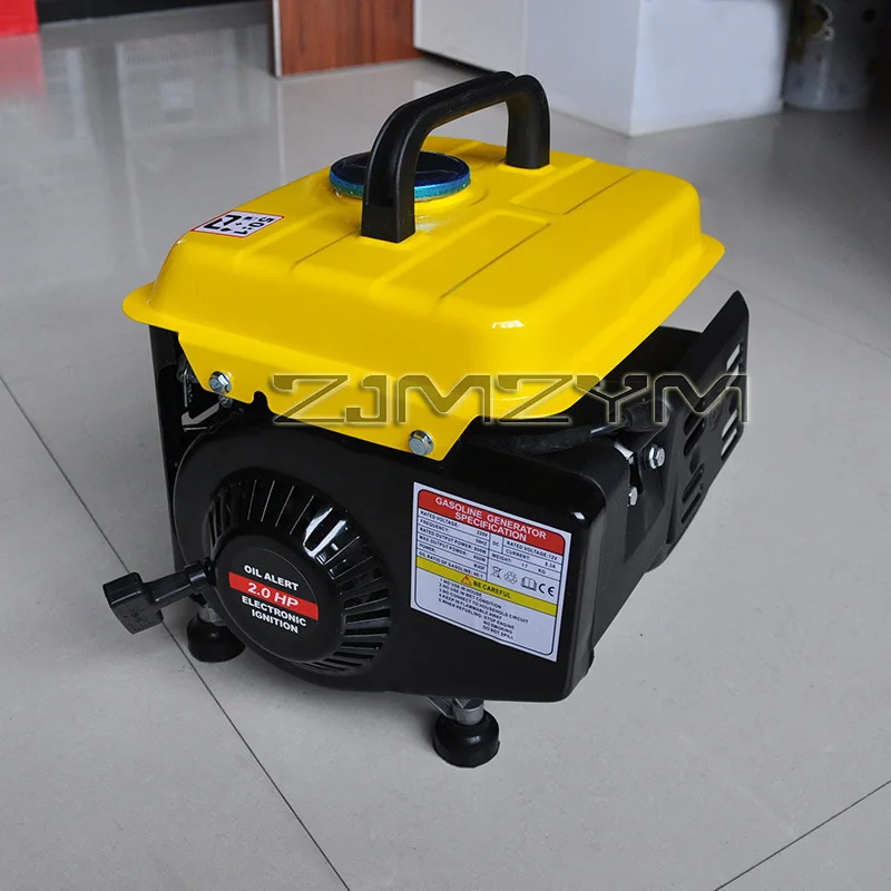 Upgrade 220V 750W EU Small Generator Mini Generator Mini Portable Household Silent Manual Generator