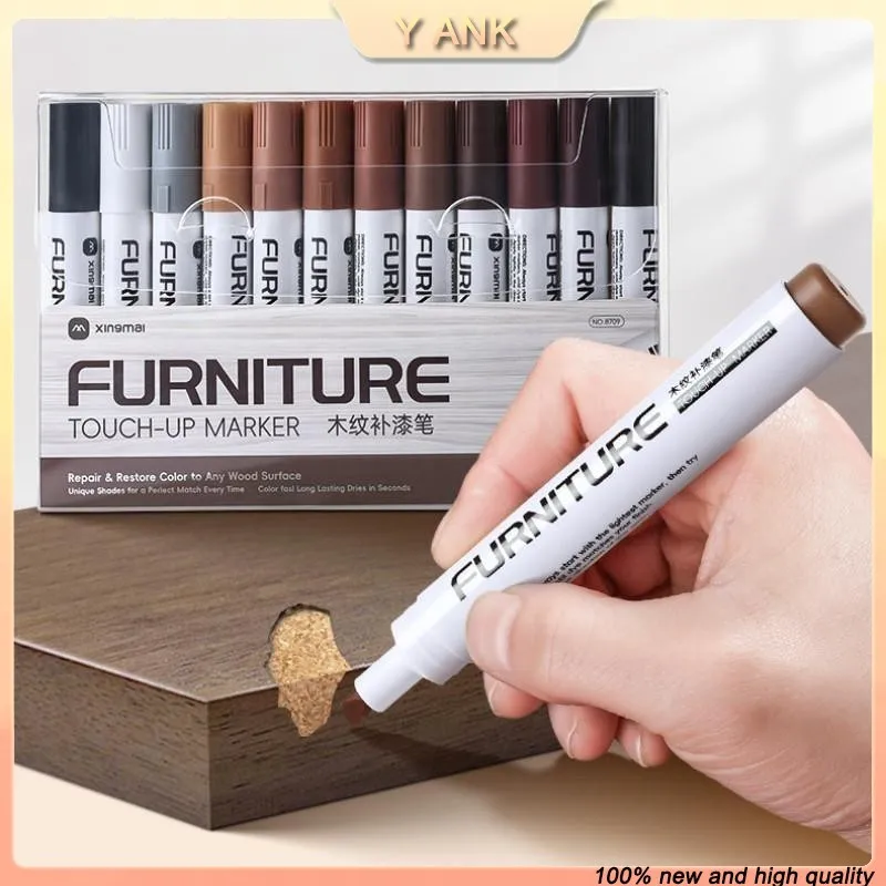 

1 шт., ручка для ремонта деревянной мебели YAN, царапины, чипсы, цветная ретушь, открытый маркер для ремонта белых краев