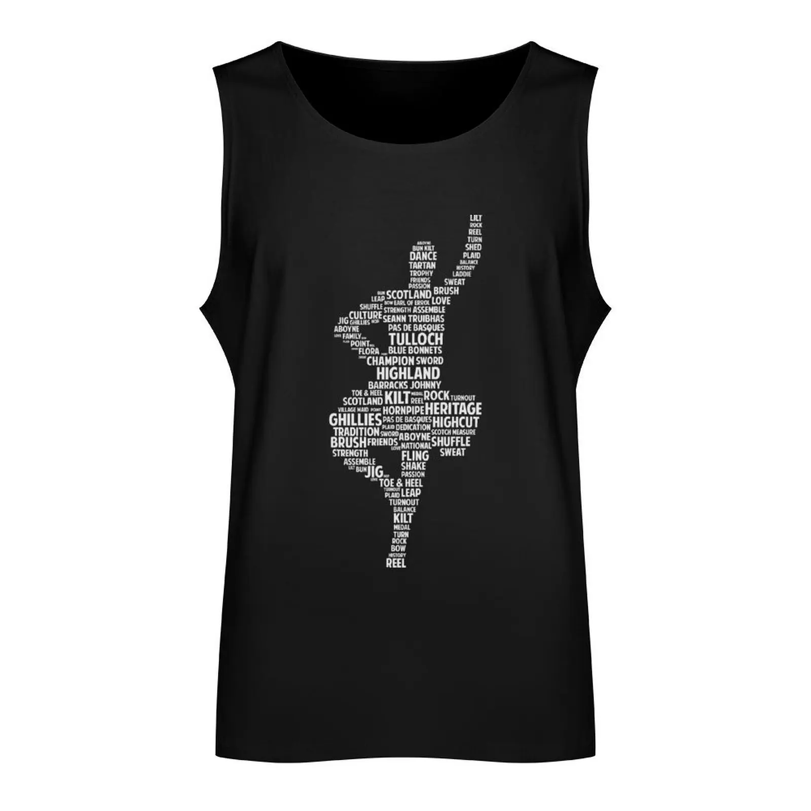 Highland Dance Vocabulary Tank Top summer Men's tops Men's t-shirts gym Men's t-shirts clothing men