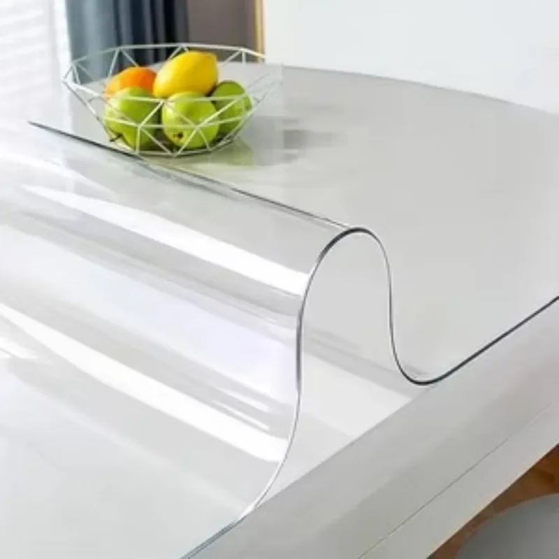 Clear Table ProtectorPlastic Table Cover Protector, Desk Protector Mat, Desk Pad Waterproof PVC Table Protecto