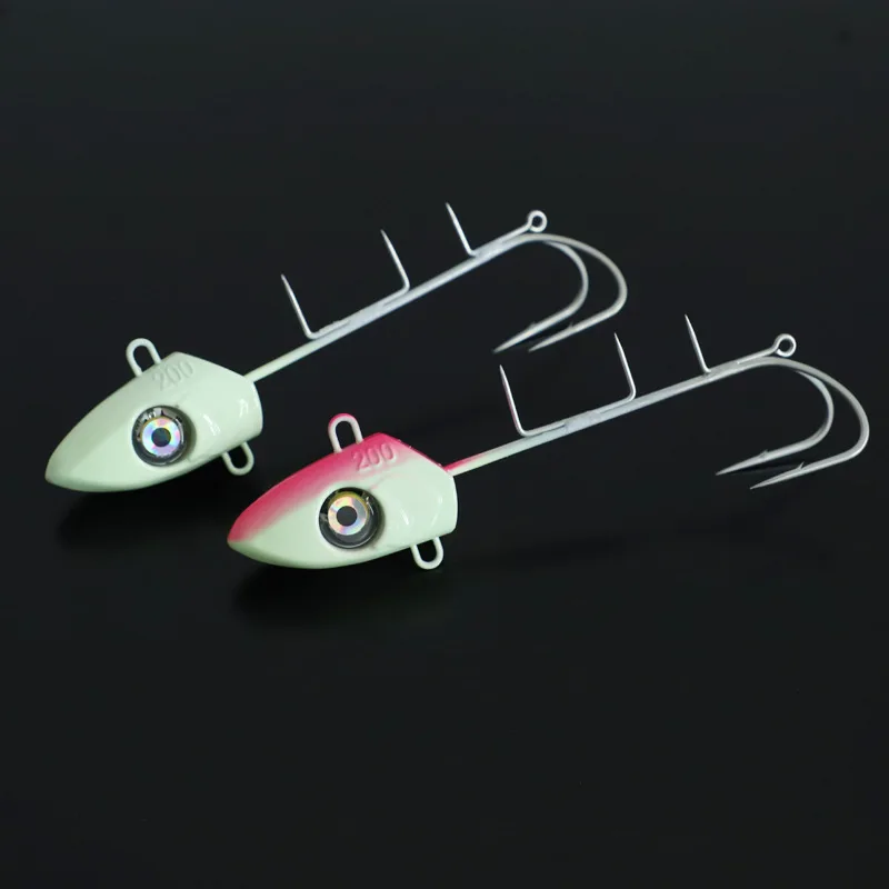 LED Luminous Sea Fishing Jig with Hairtail Hook, Luminous Jig, Glow in Dark Boat Fishing Lure, New, 100g, 120g, 160g, 200g, 250g