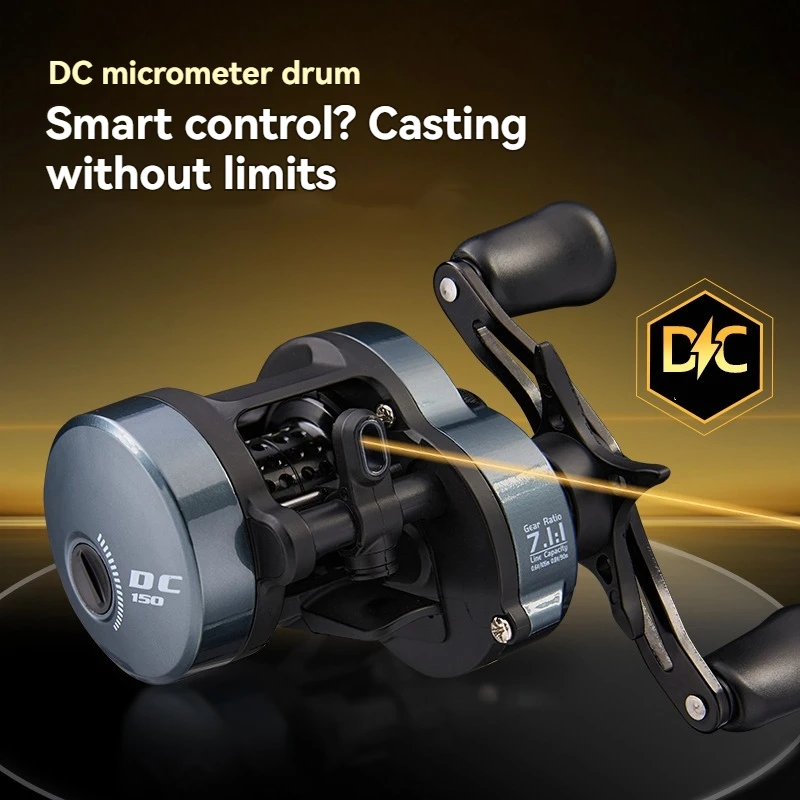 diaodelai-dc150-self-charge-round-baitcasting-reel-left-right-hand-71-1-6-1bb-5kg-drag-electronic-dc-drum-fishing-reel