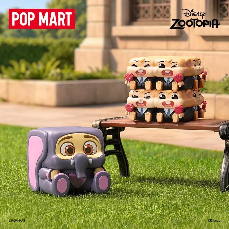POPMART Disney Zootopia POP CUBE-2 Series Blind Box Toys Mystery Box Mistery Caixa Action Figure Surprise Cute Model Birthday