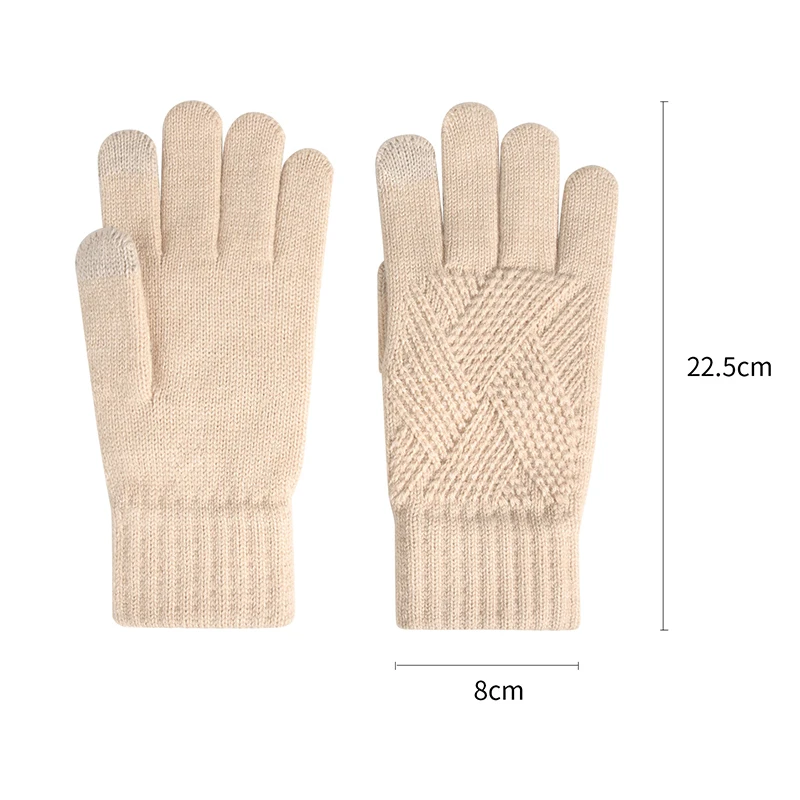 الشتاء الخريف قفازات دافئة للنساء الرجال شاشة تعمل باللمس مرونة الحرارية متماسكة بطانة قفازات دافئة للطقس البارد يندبروف القفازات