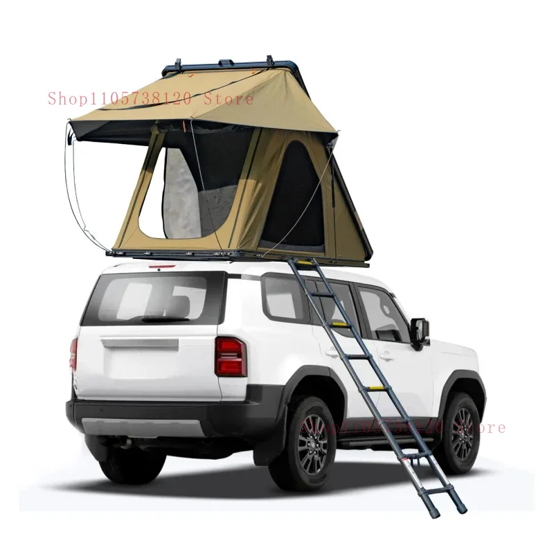 Hot Selling Person Aluminum Car Roof Tent With Hard Flaps & Colors Camping