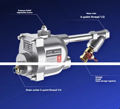 

MSP-20Max New Air Tank Drain Valve Zero-air-consumption Air Pump Filter, Air Compressor Automatic Drain Device