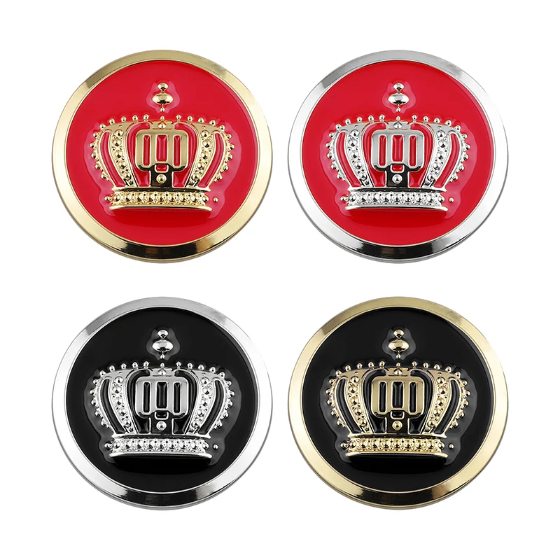 

3D металлический логотип автомобиля модификация логотипа короны модификация наклейка на кузов автомобиля наклейка для всех автомобилей Украшение автомобильные аксессуары наклейки