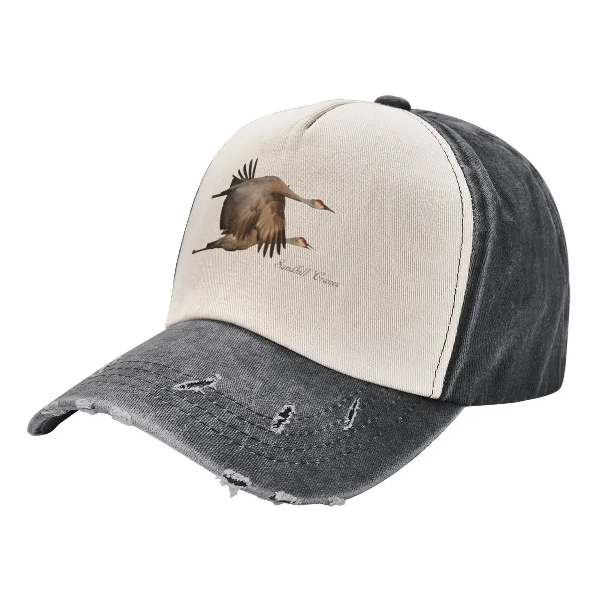 

Sandhill Cranes Flying Baseball Cap Trucker Cap Uv Protection Solar Hat Brand Man cap Boy Women's