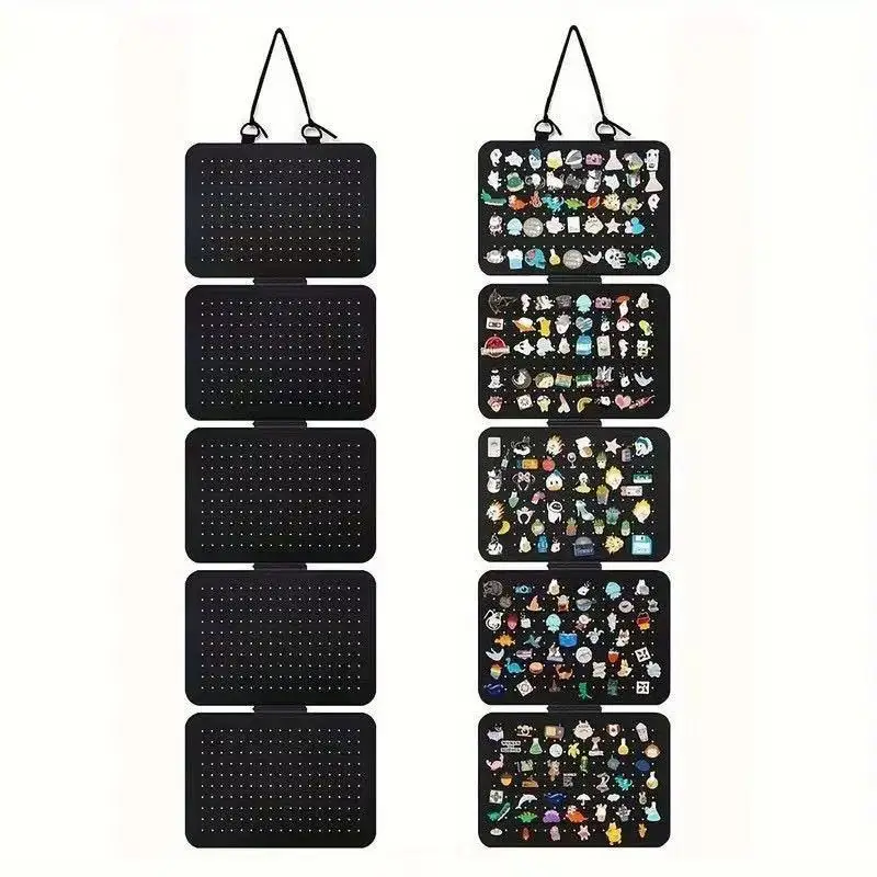 New DIY Hanging Enamel Lapel Pin Display Panels Felt Badge Button Brooch Storage Holder Jewelry Necklace Stand Earring Organizer