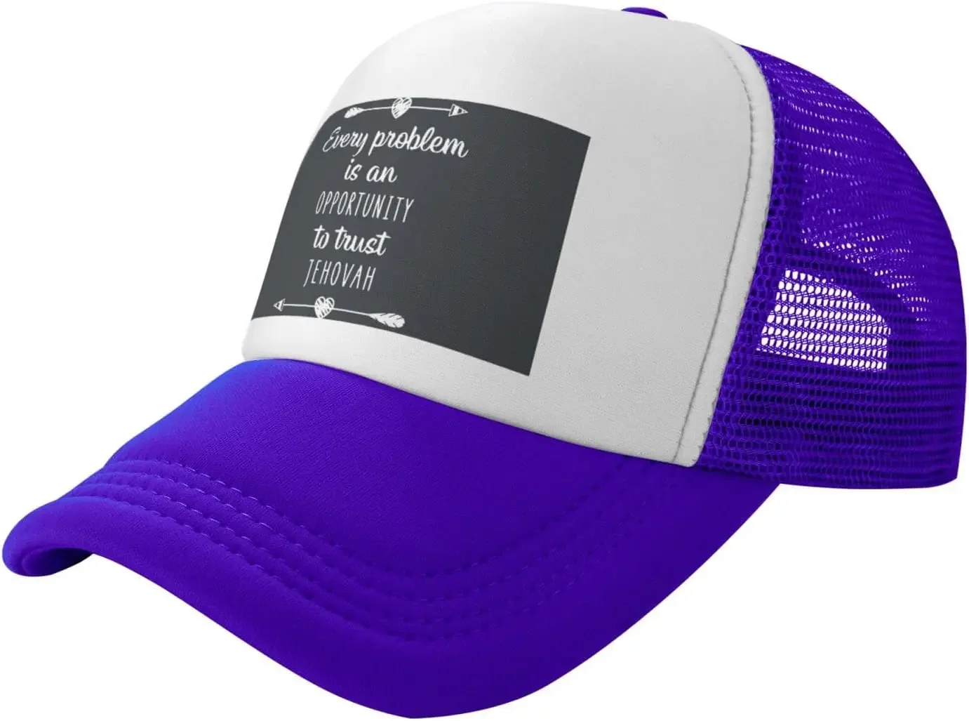 Jehovahs Witness Quote Christian Say Gift Unisex Adjustable Summer Outdoor Adult Mesh Baseball Hat Cool Truck  Sandwich 