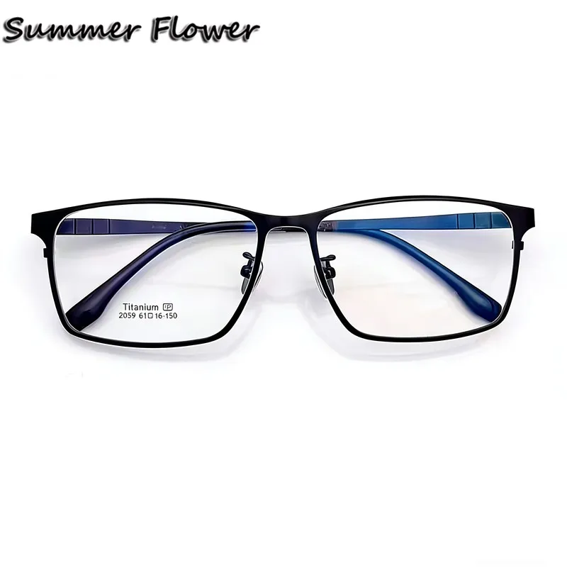 

150mm Oversize Optical Glasses Frame Men Titanium Wide Face Top Quality Eyeglasses Big Eyewear Progressive Recipe Spectacle