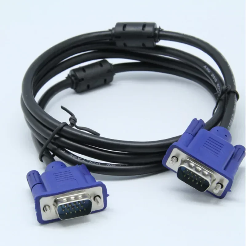 1.5M VGA To VGA Cable 15 Pin Male To Male Extension Converter Connector for Computer Monitor Projector PC TV Adapter