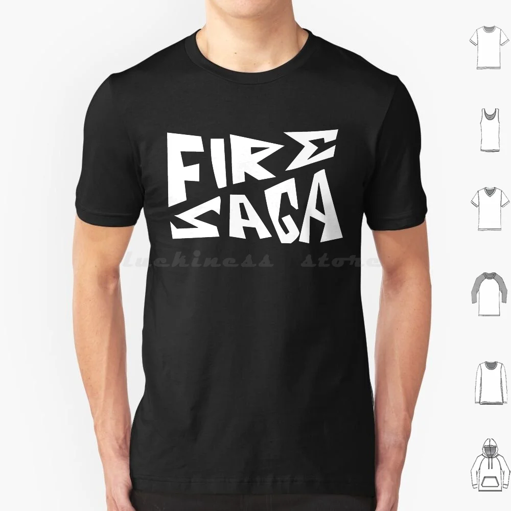 Fire Saga's Backdrop T Shirt Big Size 100% Cotton Lars Lars Erickssong Sigrit Story Of Fire Saga Volcano Man Sigrit
