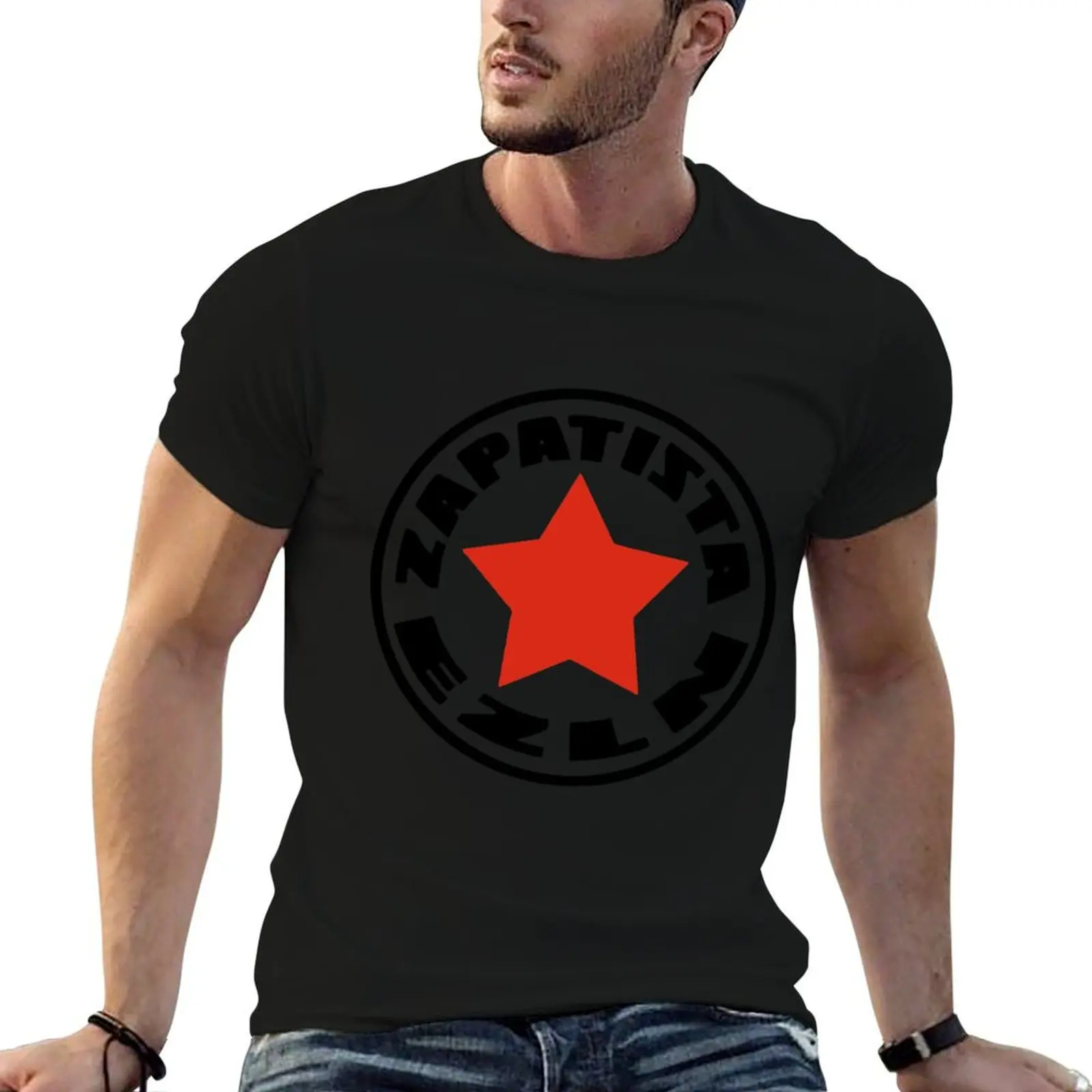 

EZLN ZAPATISTA T-Shirt Blouse customs graphics Aesthetic clothing t shirt for men