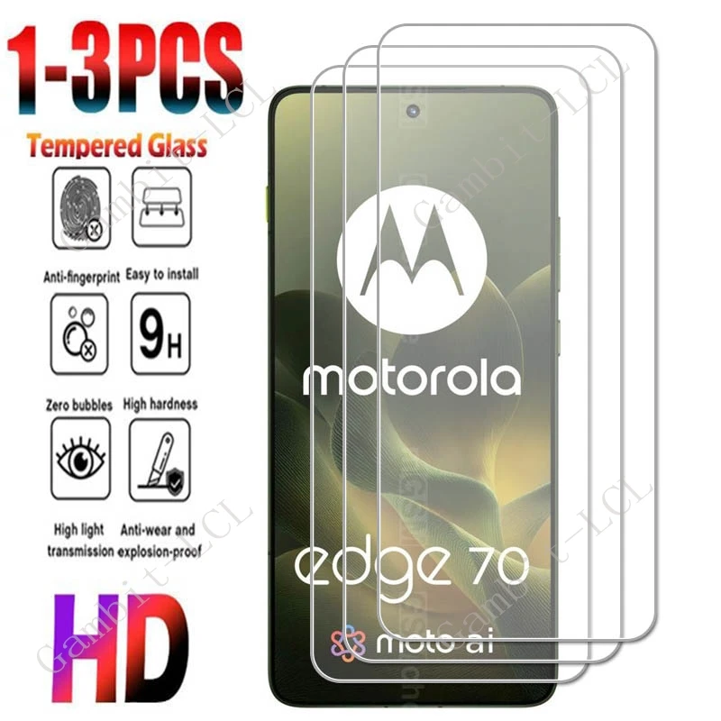 1-3 قطعة HD الزجاج المقسى لموتورولا موتو X70 الهواء 6.67 "ON MotoX70Air X70Air Edge 70 Edge70 واقي للشاشة غطاء الفيلم #1