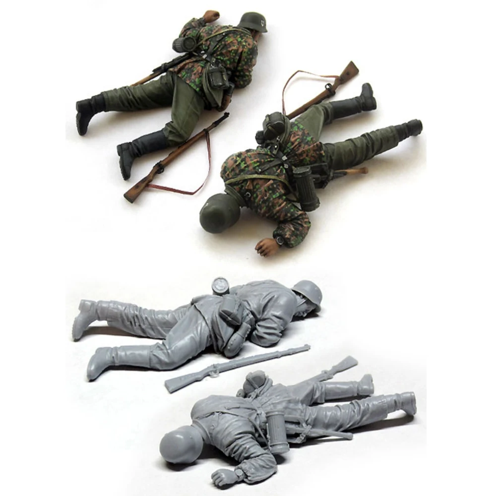 1/35 Resin Figure unpainted model Kit, military theme, German wounded Soldier, unassembled and unpainted GK,