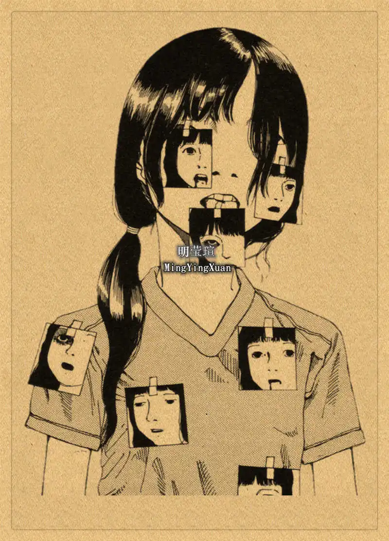 Japanese Artist Shintaro Kago Posters Kraft Paper Vintage Poster Wall Art Painting Study Aesthetic Art Small Size Wall Stickers