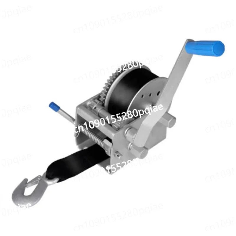 Boat Trailer Hand Winch 4WD 3000kg/6615lb Manual Car Webbing Strap 3 Speed