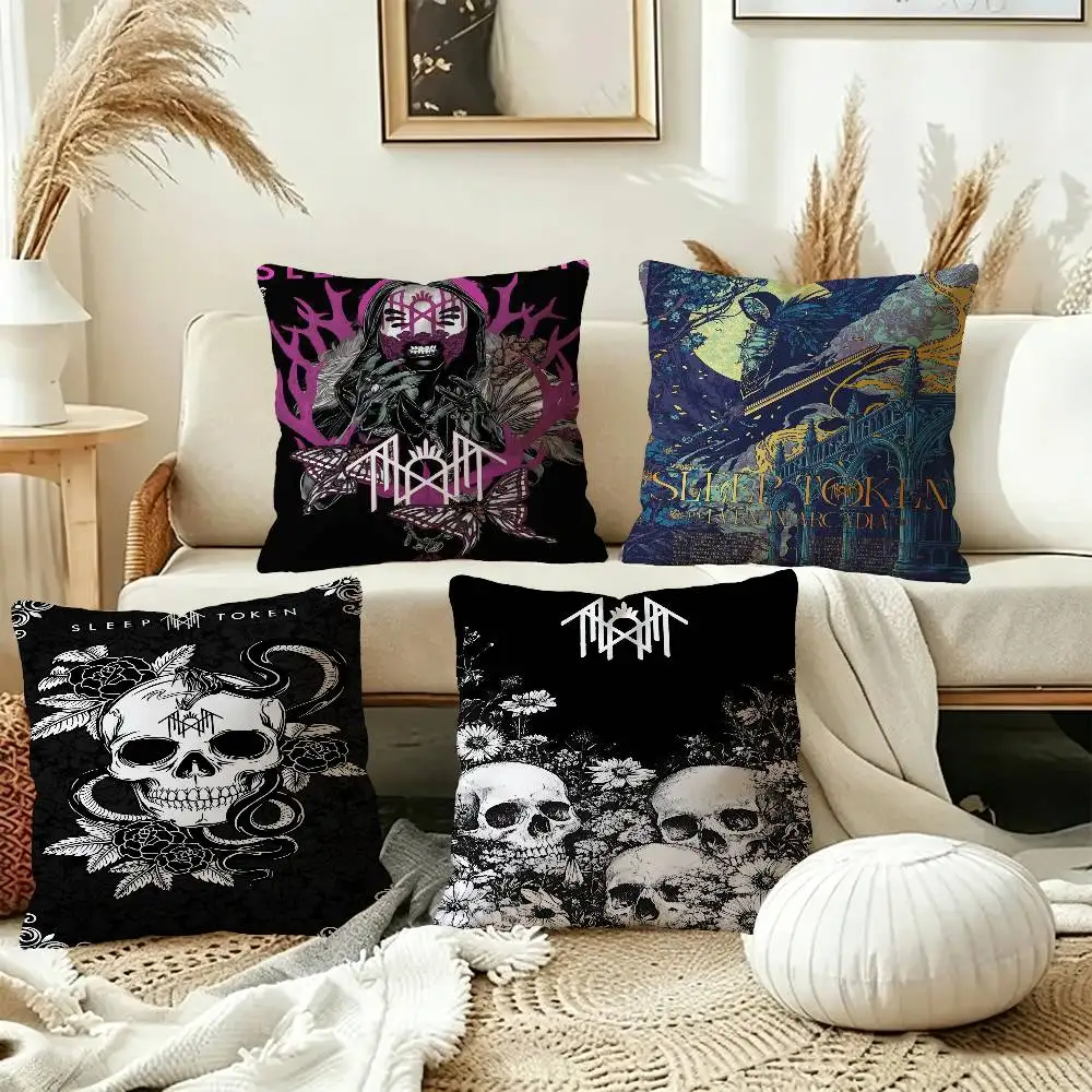 Sleep Rock Band T-Tokens Pillow Gift Home Office Decoration Bedroom Sofa Car Cushion Cover Case 45x45