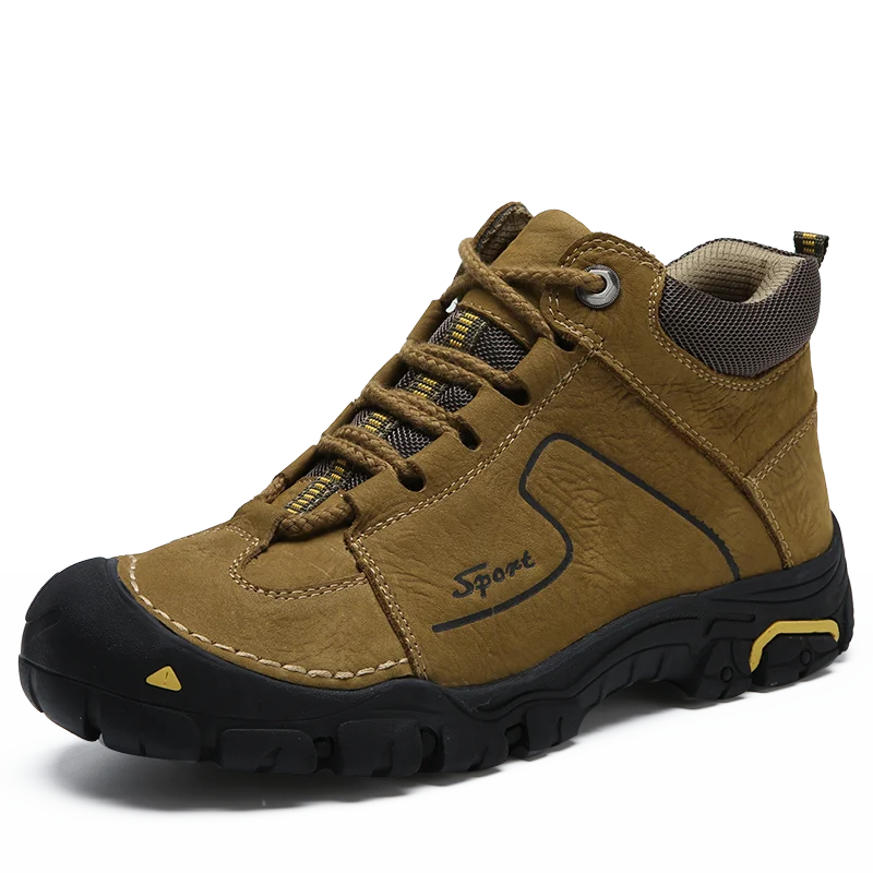 

Outdoor Shoes Men Genuine Leather Trekking Hiking Shoes Men Hiking Boots Winter Sneakers Mountain Climbing Shoe