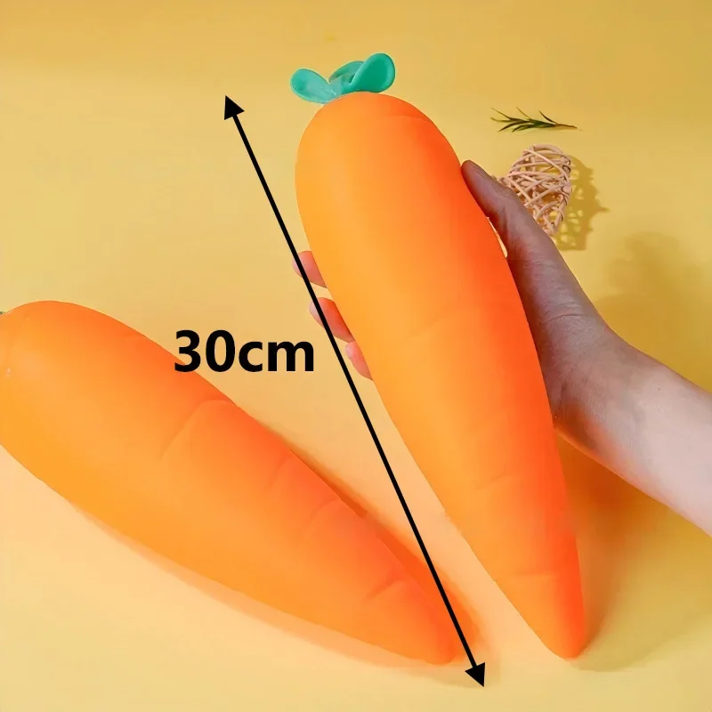 Stretch Carrot Squeeze Toy Soft Elastic Stress Relief Fidget Toy Sensory Decompression Toy for Kids Adults