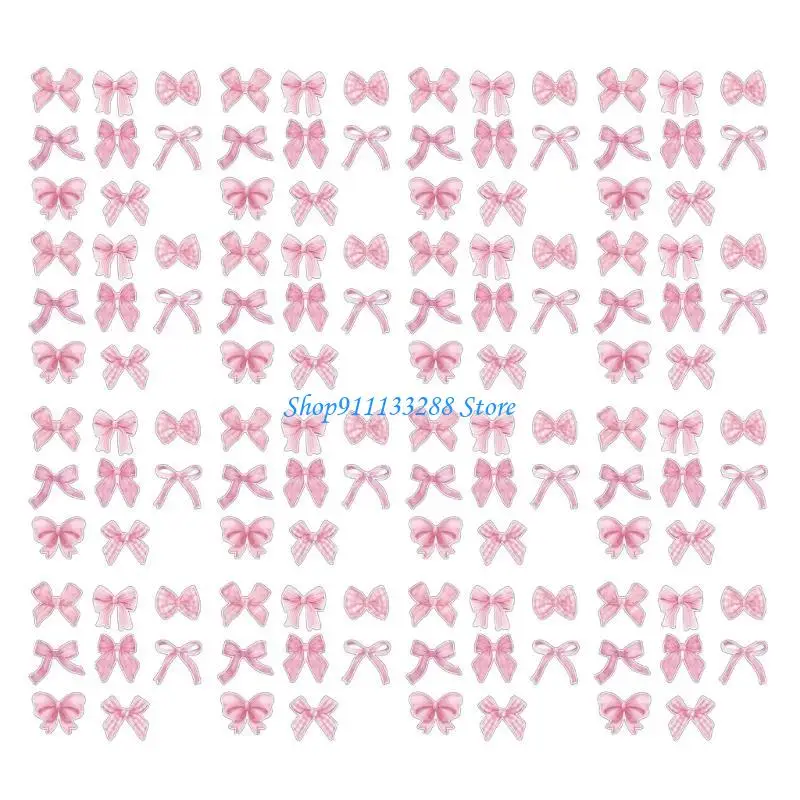 G88D Bowknot Sticker Sealing Sticker for Water Bottle Scrapbook Journal Laptop Guitar