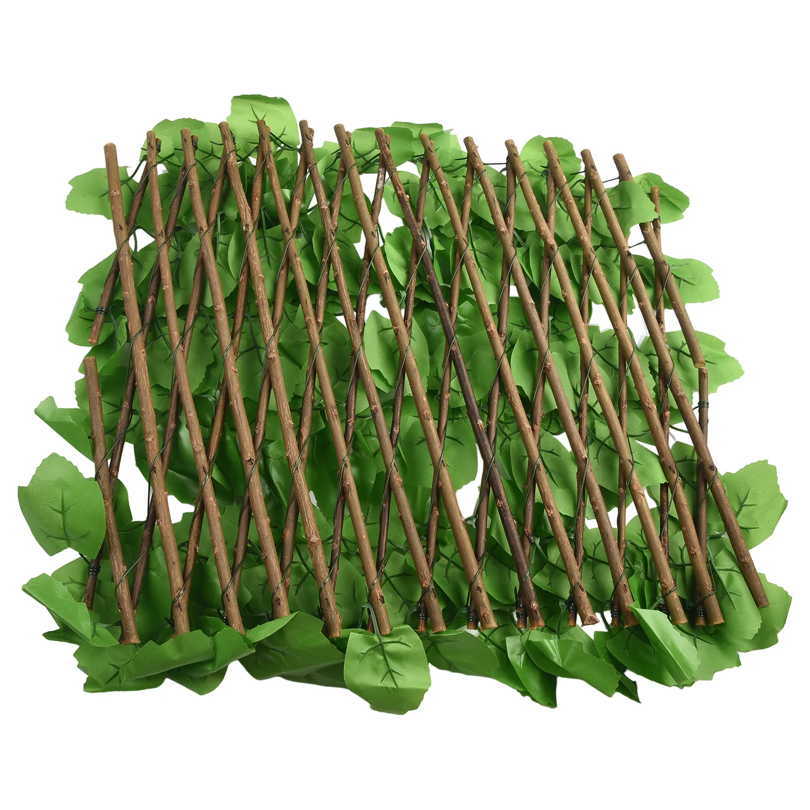 Mesh Backed Artificial Leaf Fence for Yard Privacy Decorative Greenery Panel Perfect for Balconies and Gardens